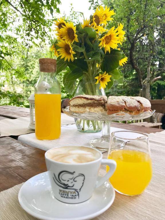 Breakfast served on the terrace at House by the River